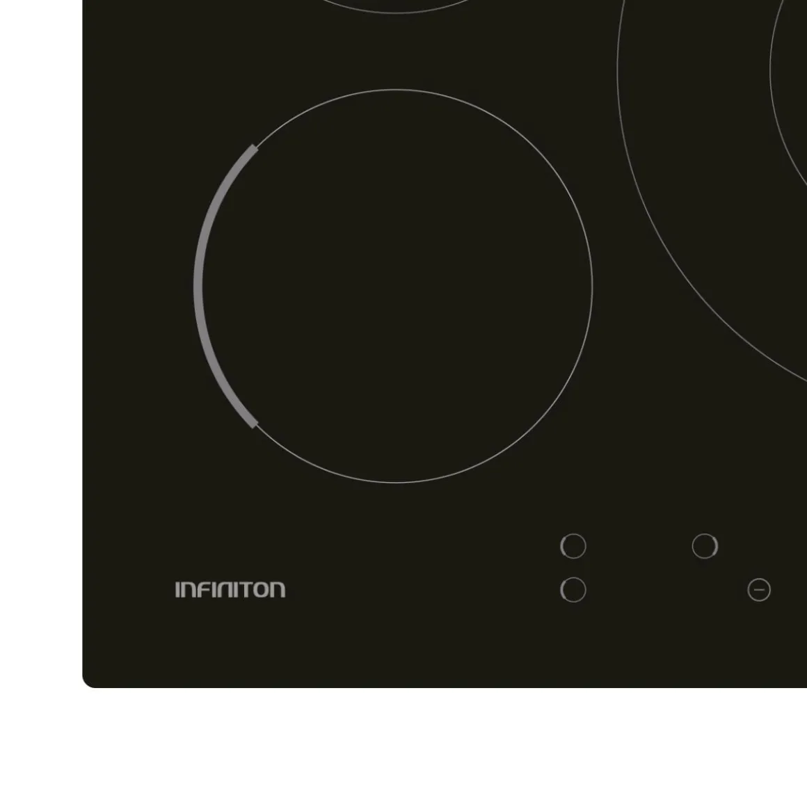 Placa de inducción Infiniton IND3BK8G32 8000W 3 zonas 9 niveles negro 59 cm