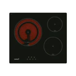 Placa vitrocerámica Cata TD 6003 BK 5,4kW 3 zonas negro 59 cm