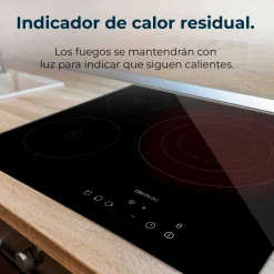 Placa vitrocerámica Cecotec Bolero Squad V 3001 5700W 3 zonas negro 58 cm