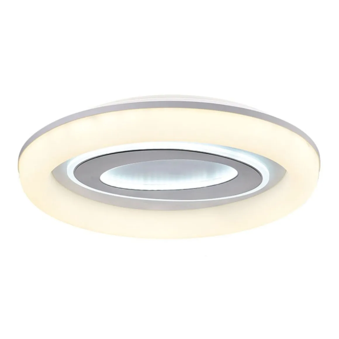 Plafón Tebe Bel Air 130W luz LED 12300 lm blanco Ø50x7 cm