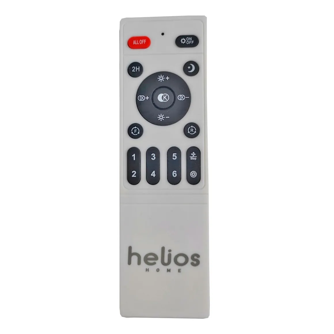 Plafón ventilador Tristán Helios Home 36W luz LED 3 velocidades + control remoto blanco Ø53x22 cm