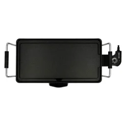 Plancha de asar Dcook 2000W antiadherente negro 14x52x24,5 cm