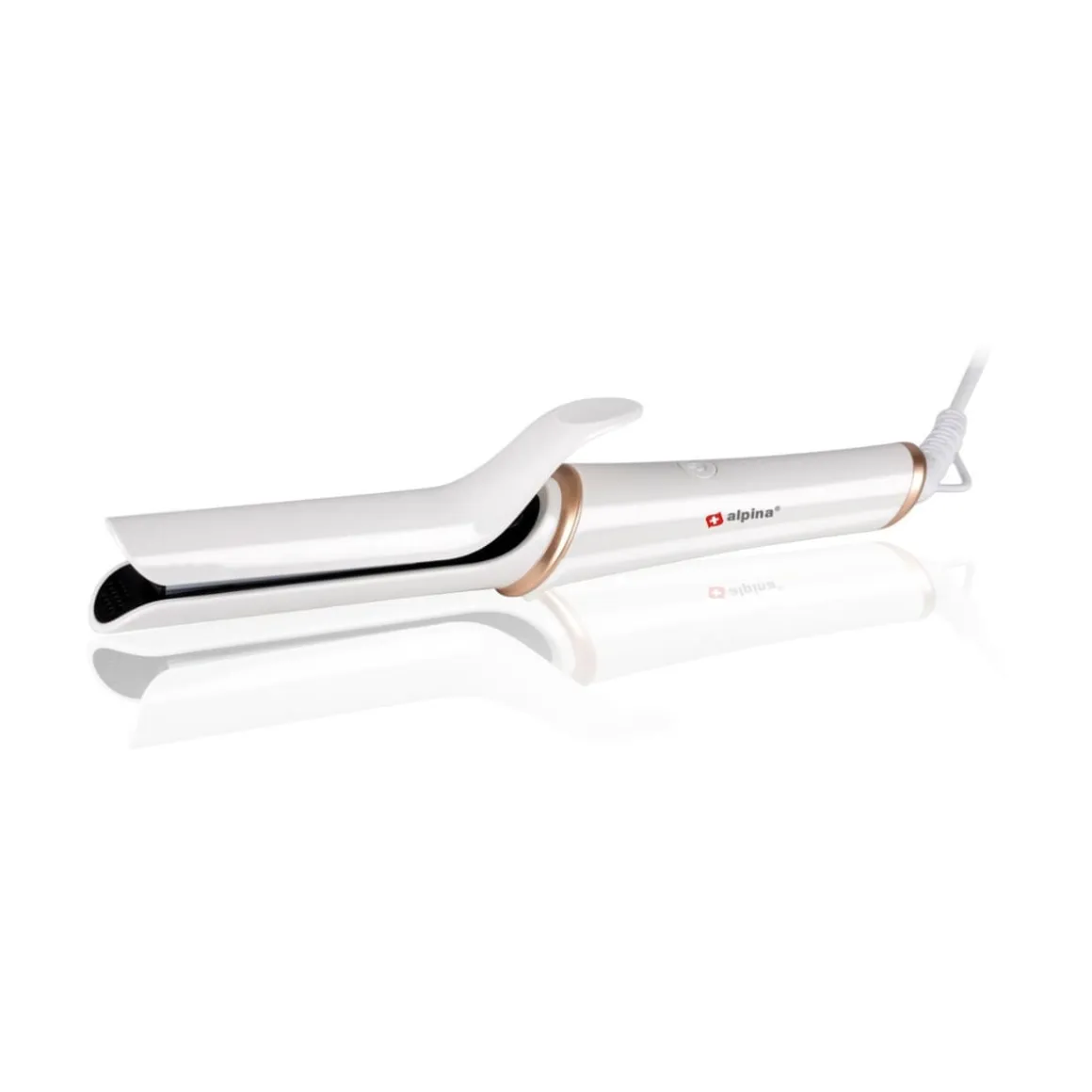 Plancha de pelo Alpina 200º cerámica blanco