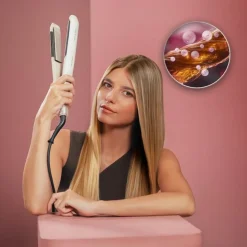 Plancha de pelo Cecotec Lisse Plasma placas flotantes diseño Slim gris