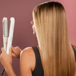 Plancha de pelo Cecotec Lisse Plasma placas flotantes diseño Slim gris