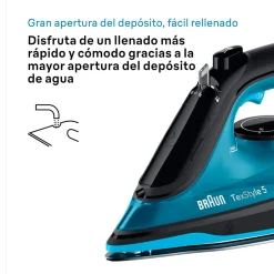 Plancha de vapor Braun SI5256BL 2600W 210 g/min azul