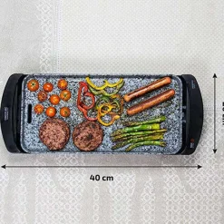 Plancha eléctrica Cecotec Rock&Water 2000 1800W negro/gris