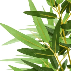 Planta artificial Bambú con macetero verde