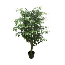 Planta artificial Ficus can maceta verde 120 cm