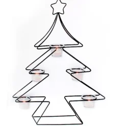Porta velas árbol de Navidad