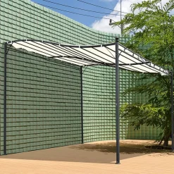 Pérgola Outsunny crema 3x3 M