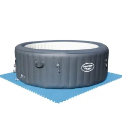 Protectores de suelo para piscina Bestway 8 piezas 2 m² azul 50x50 cm
