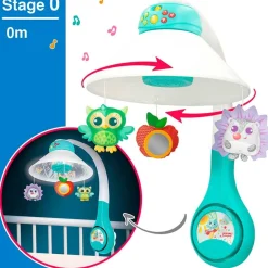 Proyector de cuna 3 en 1 WinFun para bebés +0M