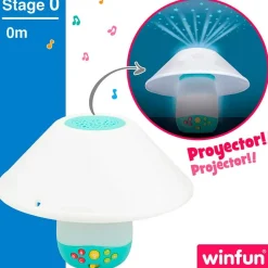Proyector de cuna 3 en 1 WinFun para bebés +0M