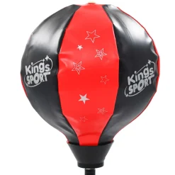 Punching ball de boxeo infantil con soporte guantes incluidos rojo/negro 87-120 cm