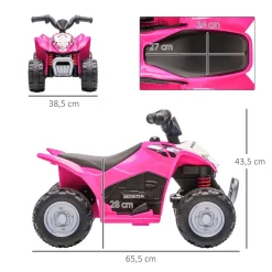 Quad eléctrico Honda Aiyaplay con luces LED + bocina 1-3 años 43,5x65,5x38,5 cm