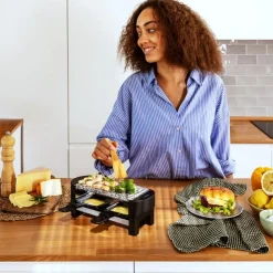 Raclette Cecotec Cheese&Grill 3200 Pocket Allstone 320W 2 personas negro