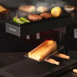 Raclette con parrilla Cecotec Chesse&Grill 6000 Black 600W negro