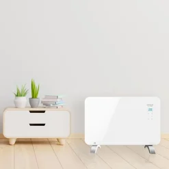 Radiador Cecotec Ready Warm 6650 1000W cristal con wifi blanco