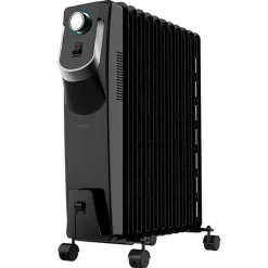 Radiador de aceite Ready Warm 5870 Space 360º Cecotec 11 módulos 2500W negro