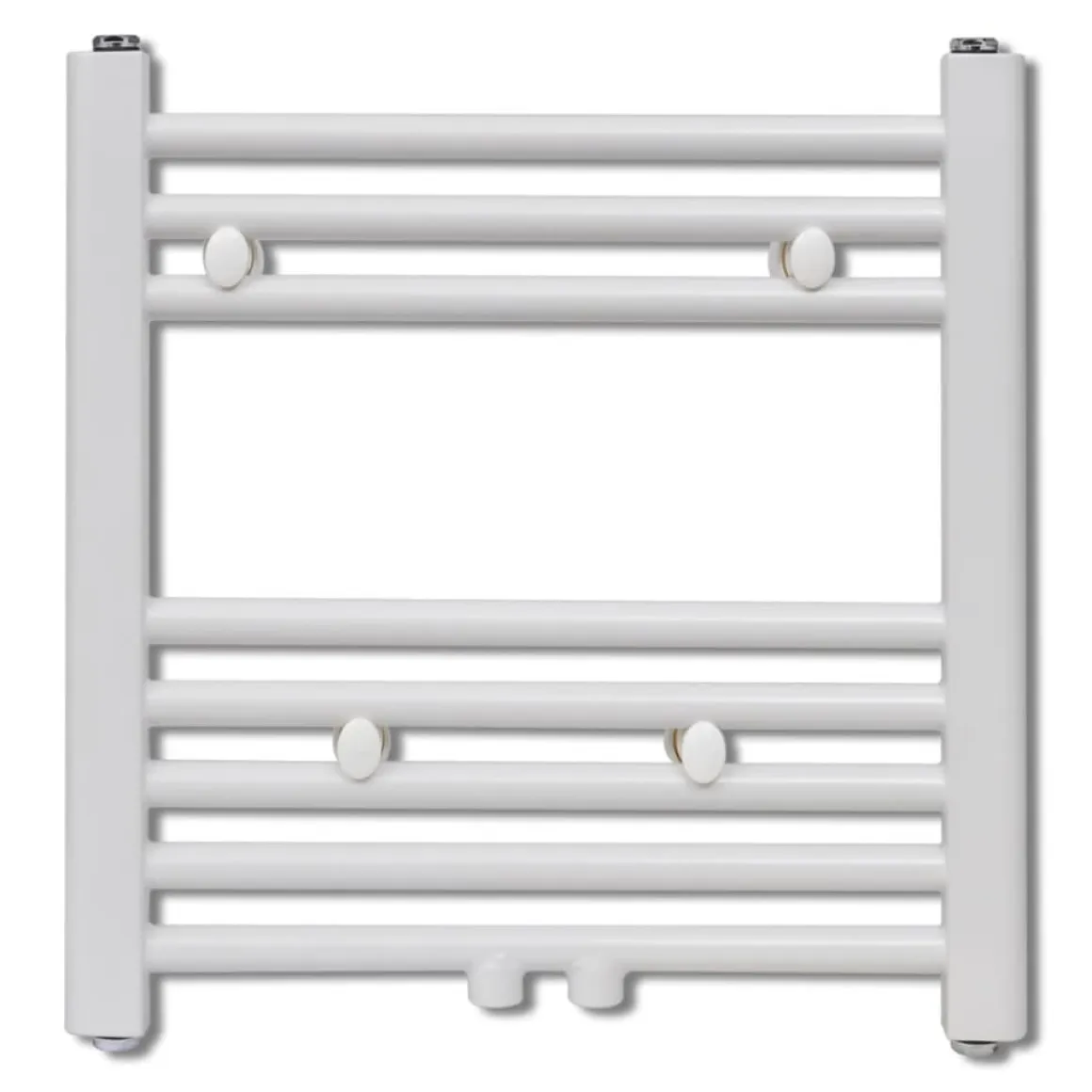 Radiador eléctrico 210W 8 barras acero blanco 48x48 cm
