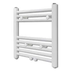 Radiador eléctrico 210W 8 barras acero blanco 48x48 cm
