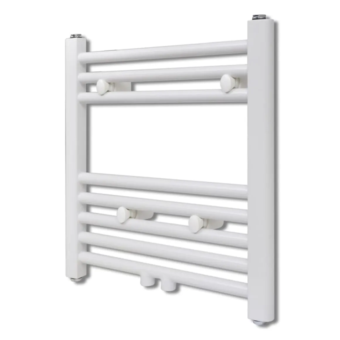 Radiador eléctrico 210W 8 barras acero blanco 48x48 cm