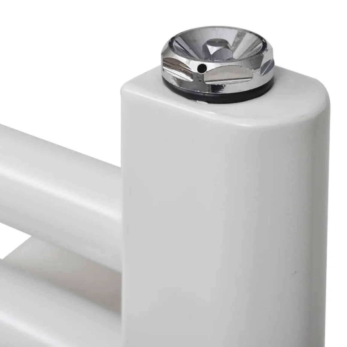 Radiador eléctrico 210W 8 barras acero blanco 48x48 cm