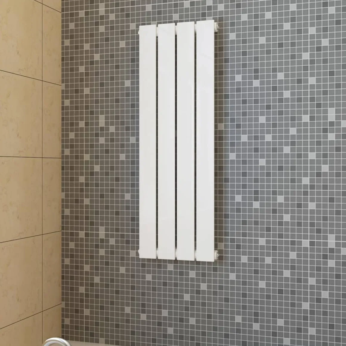 Radiador Flow 350W 4 elementos blanco 90x31 cm