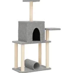 Rascador para gatos con postes de sisal 122 cm