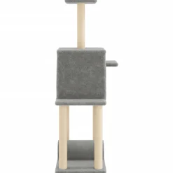 Rascador para gatos con postes de sisal 122 cm