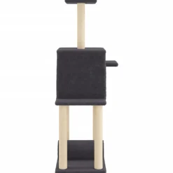 Rascador para gatos con postes de sisal 122 cm