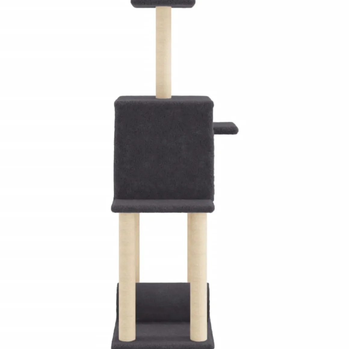Rascador para gatos con postes de sisal 122 cm