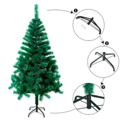 Árbol de Navidad 450 puntas verde 180 cm