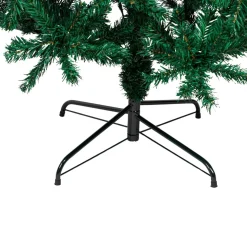 Árbol de navidad 1250 ramas + base cruzada verde Ø60x240 cm