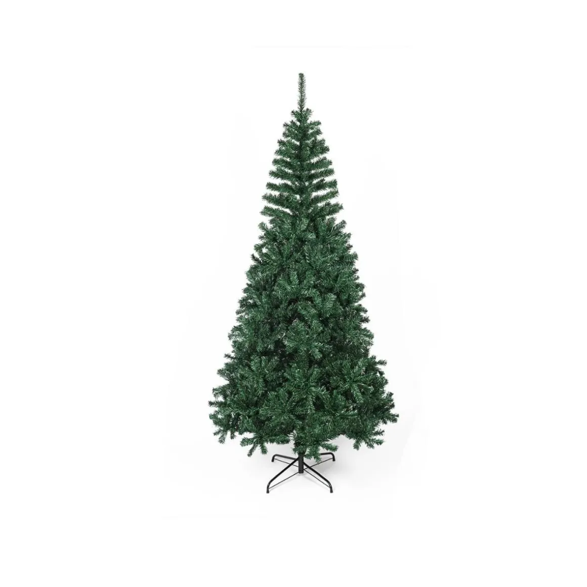 Árbol de navidad 1000 ramas + base cruzada verde Ø55x210 cm