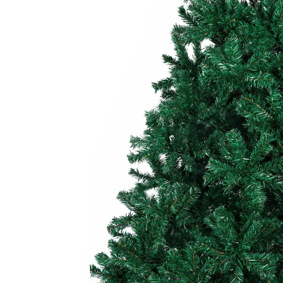 Árbol de navidad 1000 ramas + base cruzada verde Ø55x210 cm