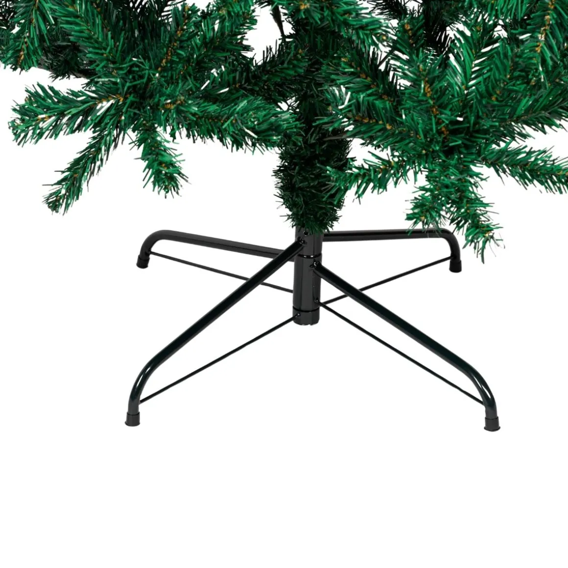 Árbol de navidad 1000 ramas + base cruzada verde Ø55x210 cm