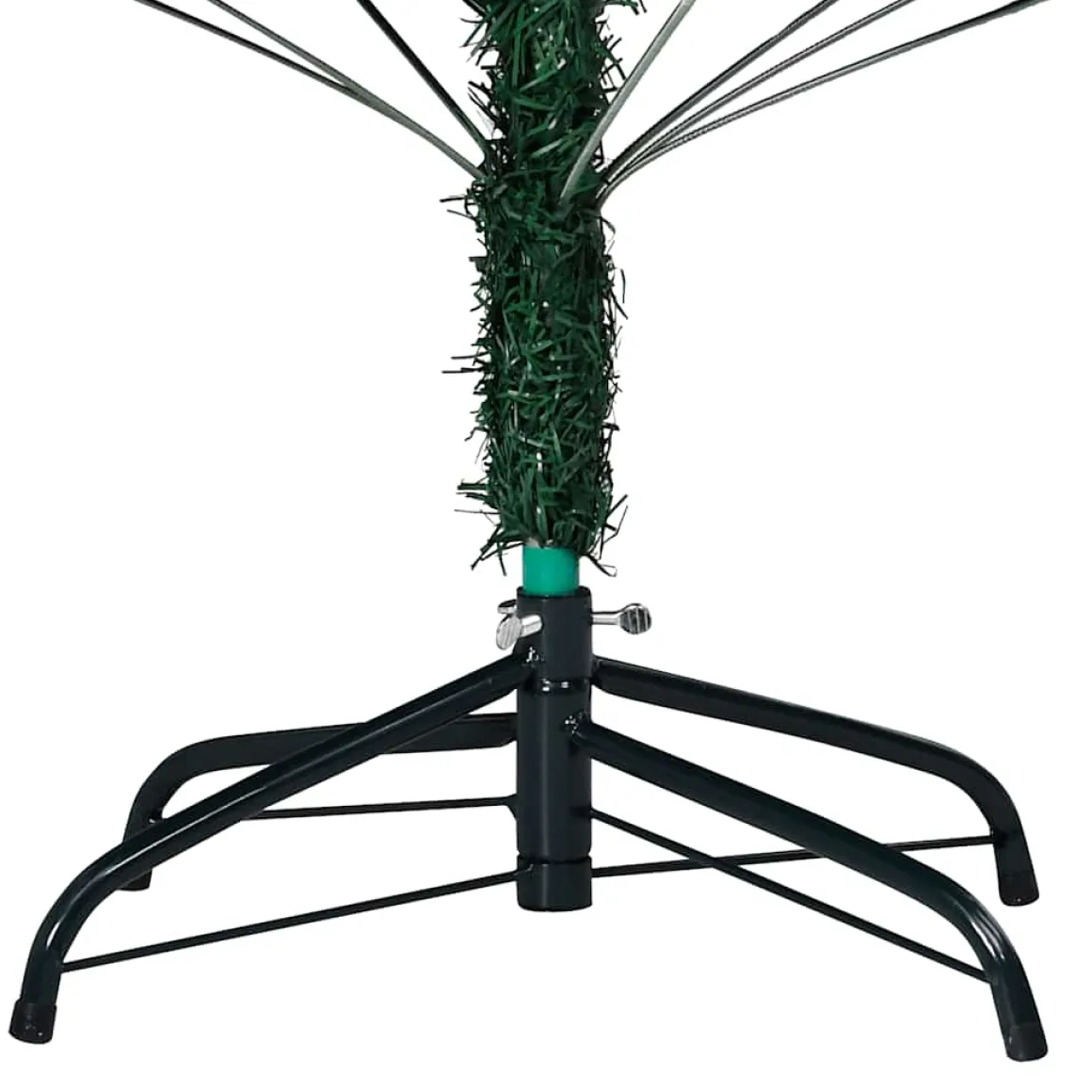 Árbol de Navidad 930 ramas 150 LEDs con decoraciones verde