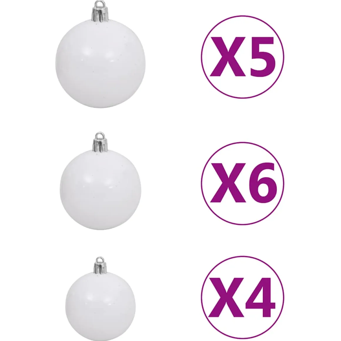 Árbol de Navidad 930 ramas 150 LEDs con decoraciones verde