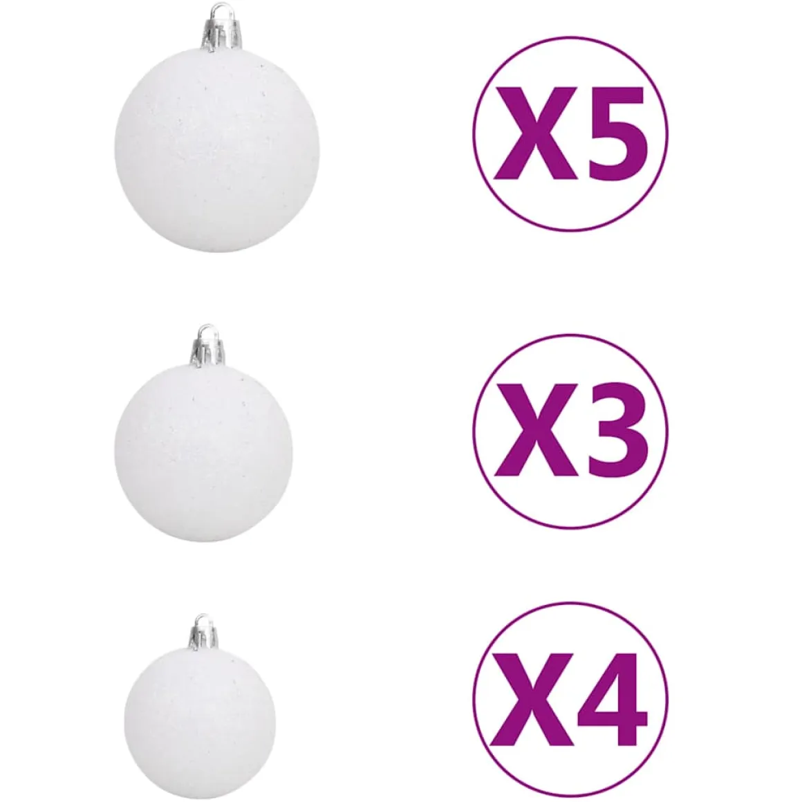 Árbol de Navidad 930 ramas 150 LEDs con decoraciones verde