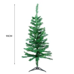 Árbol de Navidad 94 ramas con base verde 90 cm