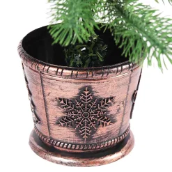 Árbol de Navidad 200 ramas con macetero verde Ø51x90 cm