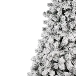 Árbol de navidad 806 ramas efecto nieve blanco/verde Ø100x180 cm
