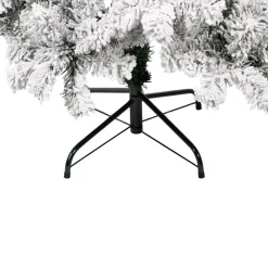 Árbol de navidad 806 ramas efecto nieve blanco/verde Ø100x180 cm
