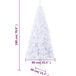Árbol de Navidad 620 ramas nevado blanco Ø90x180 cm