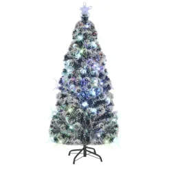 Árbol de Navidad 220 ramas y 39 luces LED verde 180 cm