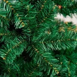 Árbol de Navidad artificial Homcom 624 ramas con adornos verde 180 cm