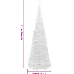 Árbol de Navidad desplegable luces LED 8 modos
