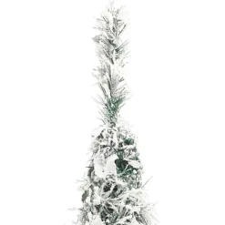 Árbol de Navidad desplegable efecto nevado con 200 LEDs blanco